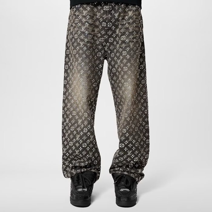 루이비통 남성 모노그램 청바지 - Louis vuitton Mens Monogram Jeans - lvc7802x