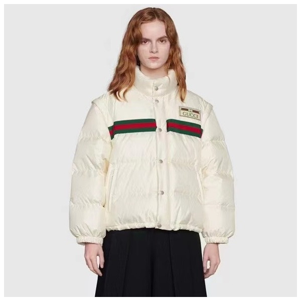 구찌 여성 모던 화이트 패딩 - Gucci Womens White Padding - guc6221x