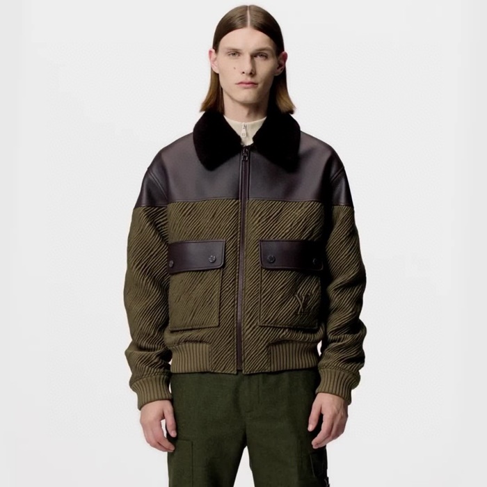 루이비통 남성 가죽 재킷 - Louis vuitton Mens Leather Jacket - lvc7416x