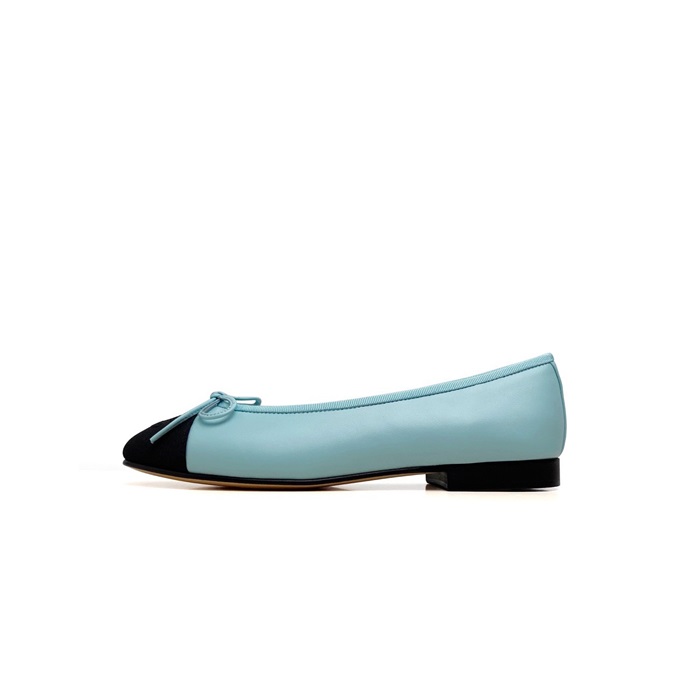 샤넬 여성 블루 발레리나 플랫 - Chanel Womens Flat Shoes - chs7938x