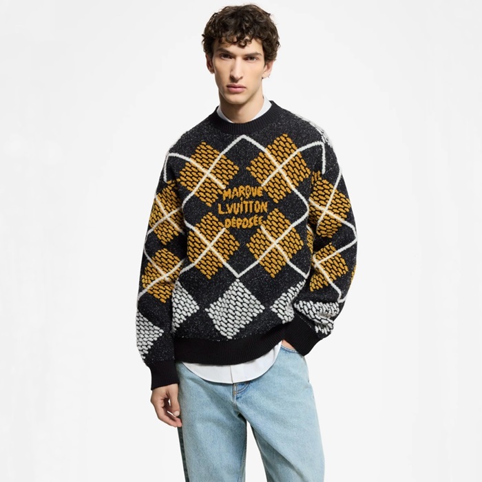루이비통 남성 라운드 스웨터 - Louis vuitton Mens Round Sweater - lvc8284x