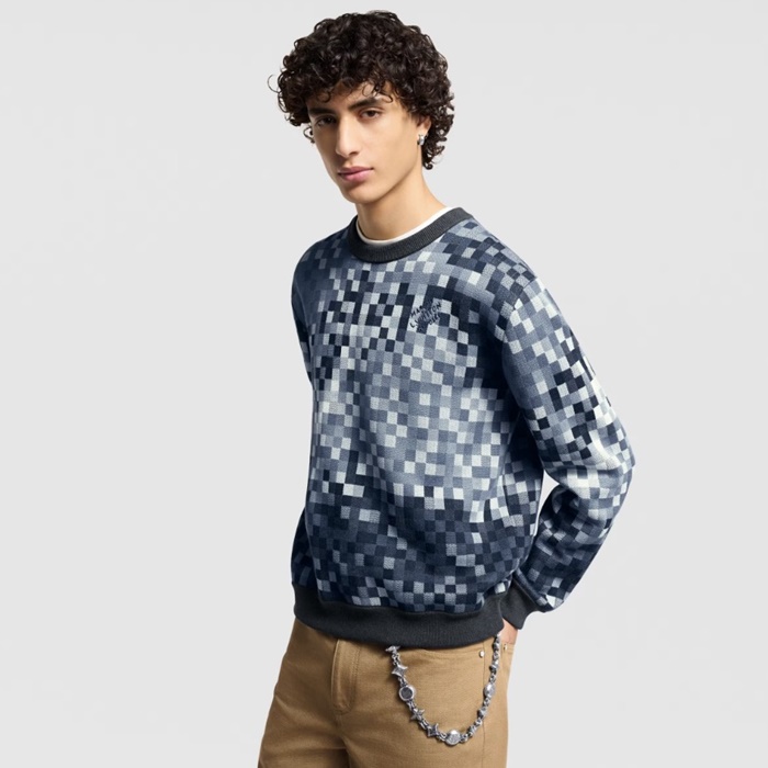 루이비통 남성 라운드 스웨터 - Louis vuitton Mens Round Sweater - lvc7614x