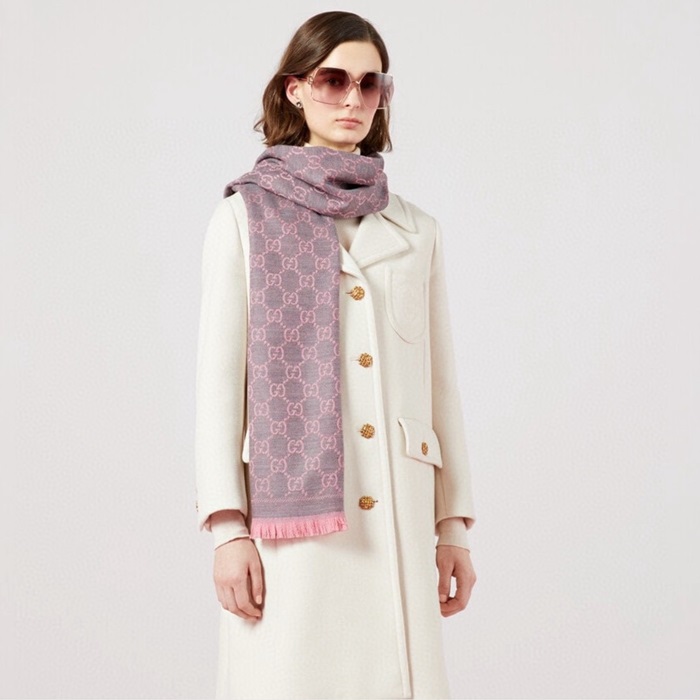 구찌 여성 핑크 스카프 - Gucci Womens Pink Scarf - acc7720x