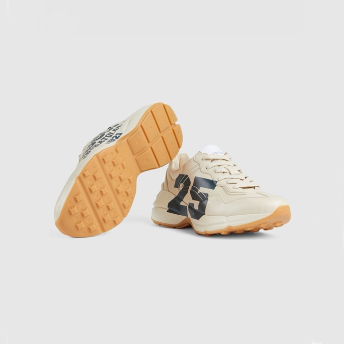 구찌 남/녀 아이보리 라이톤 - Gucci Unisex Ivory Sneakers - gus7619x
