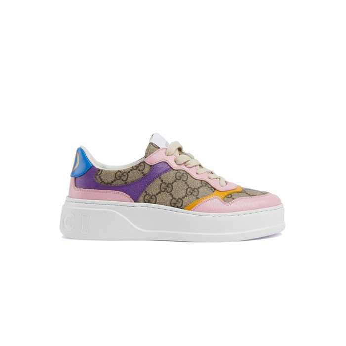구찌 여성 GG 핑크/퍼플 스니커즈 【매장-140만원대】 - Gucci Womens Pink Sneakers - gu5028x