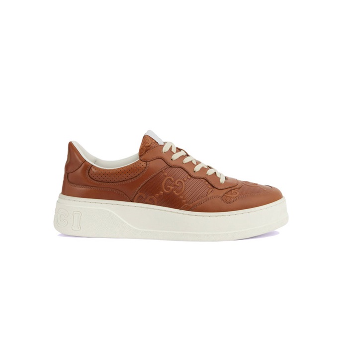 구찌 남/녀 GG 브라운 스니커즈 【매장-140만원대】 - Gucci Unisex Brown Sneakers - gu5025x