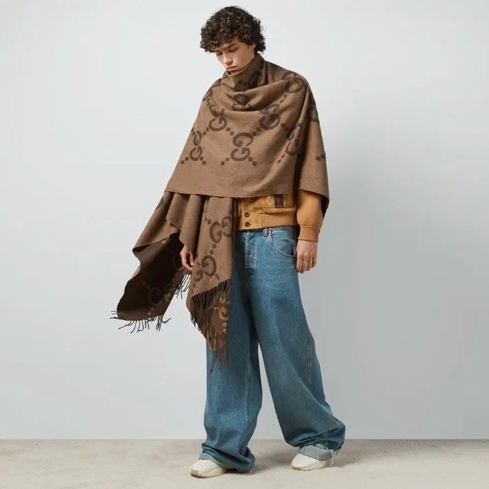 구찌 남/녀 양면 머플러 - Gucci Unisex Reversible Muffler - acc7444x