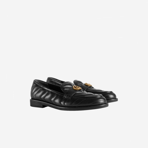 구찌 여성 더블 G 로퍼 【매장-180만원대】 - Gucci Womens Black Loafers - gu5065x