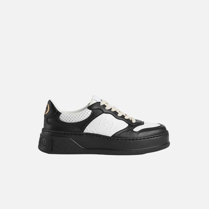 구찌 남/녀 GG 엠보스 스니커즈 【매장-150만원대】 - Gucci Unisex Black Sneakers - gu5958x