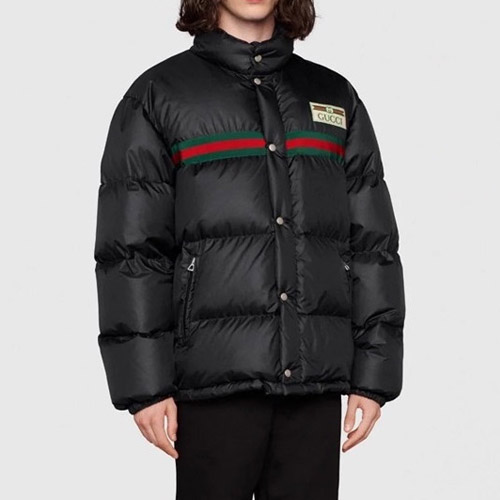 구찌 남/녀 덕다운 블랙 패딩 - Gucci Unisex Black Padding