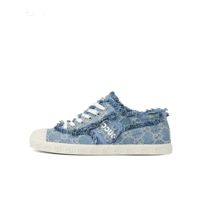 구찌 남/녀 블루 스니커즈 - Gucci Unisex Blue Sneakers - gus7349x