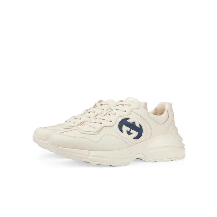 구찌 남/녀 아이보리 라이톤 - Gucci Unisex Ivory Sneakers - gus7620x