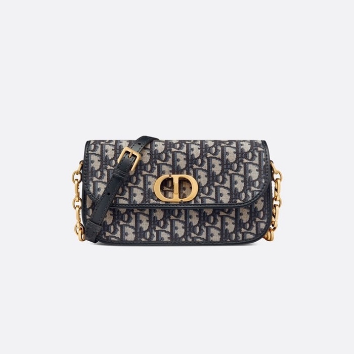 디올 30 몽테인 에비뉴 백 블루 디올 오블리크 자카드 M9260UTZR - Dior 30 Montaigne Avenue Bag Blue Dior Oblique Jacquard
