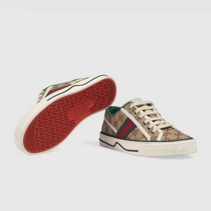 구찌 여성 베이지 스니커즈 - Gucci Womens Beige Sneakers - gus7633x