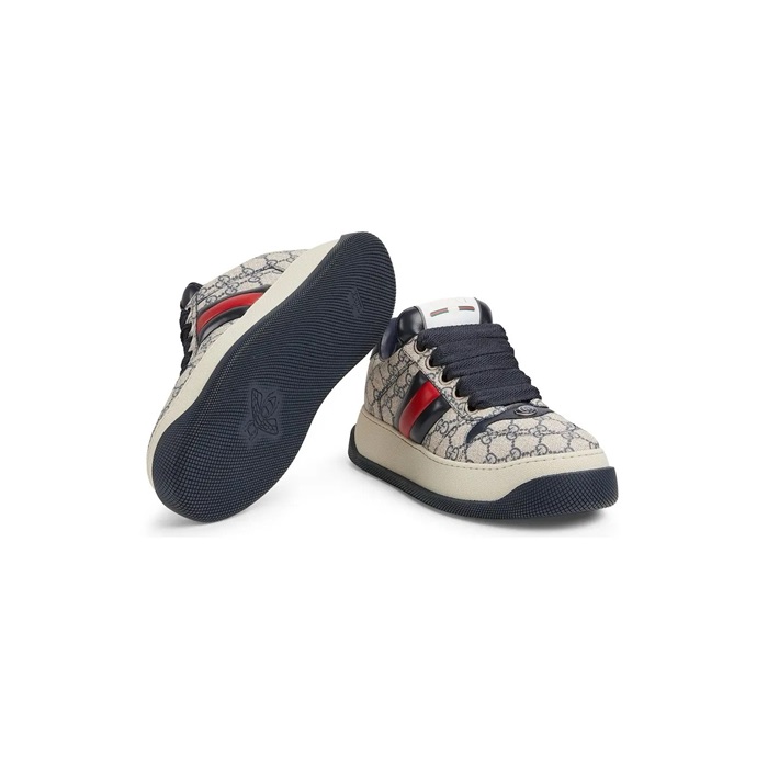 구찌 남성 네이비 스니커즈 - Gucci Mens Navy Sneakers - gus7396x