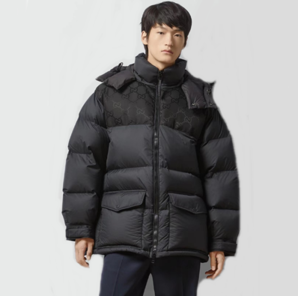 구찌 남성 덕다운 블랙 패딩 - Gucci Mens Black Padding - 5705x