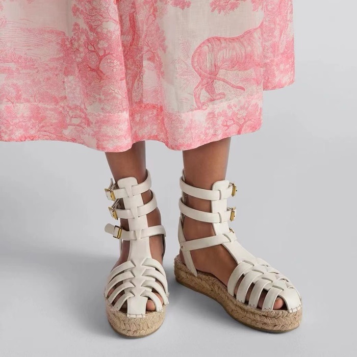디올 여성 화이트 샌들 - Dior Womens White Sandals - dis5473x