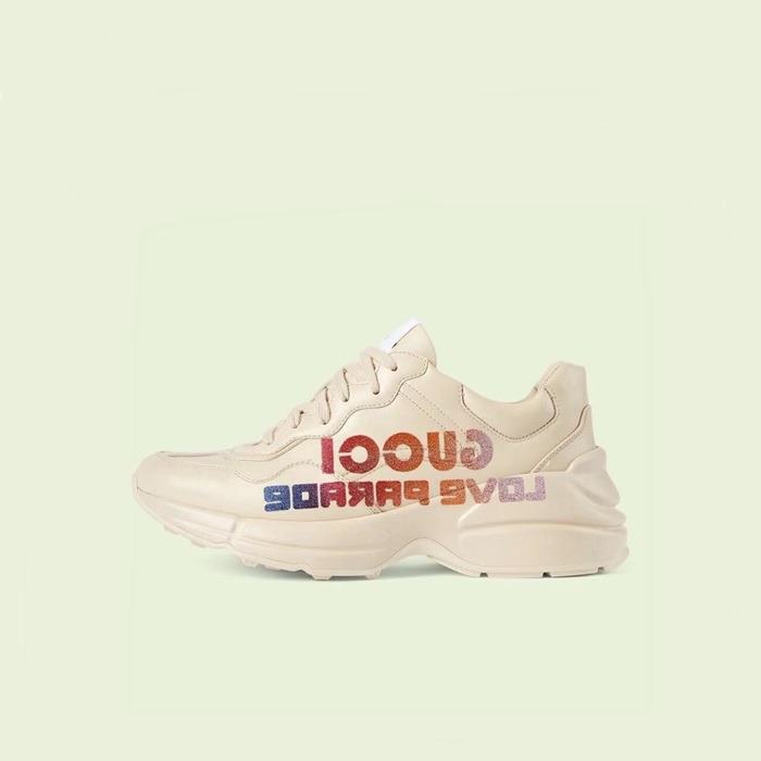 구찌 여성 아이보리 라이톤 - Gucci Womens Ivory Sneakers - dis7970x