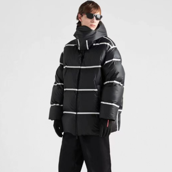 프라다 남성 블랙 다운 패딩 - Prada Mens Black Down Padding - pr7861x