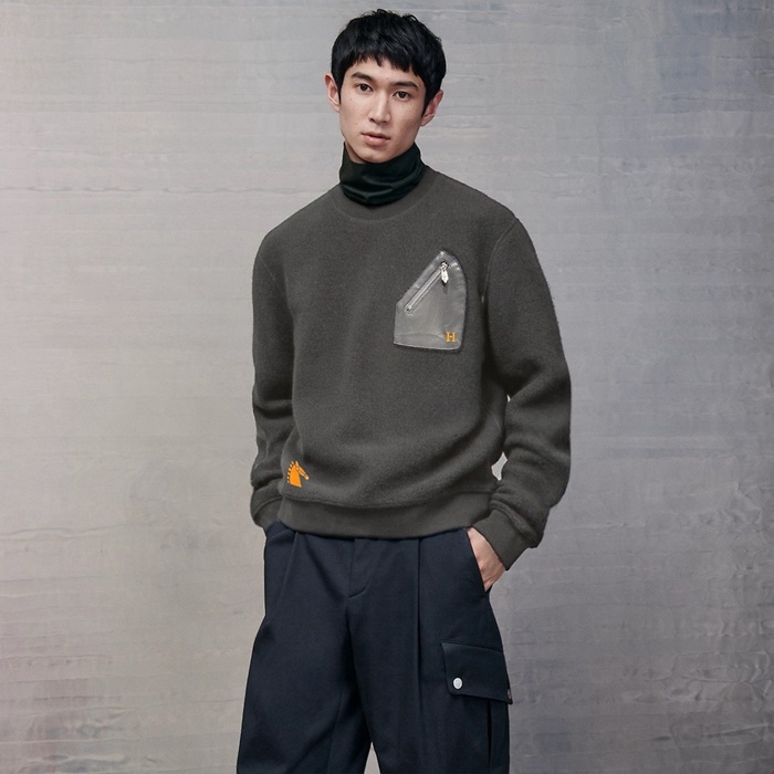에르메스 남성 라운드 맨투맨 - Hermes Mens Round Tshirt - hec7907x