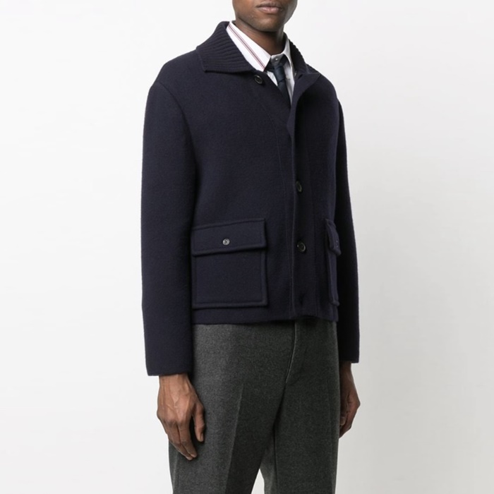 톰브라운 남성 폴로 니트 - Thom Browne Mens Polo Knits - thc7376x