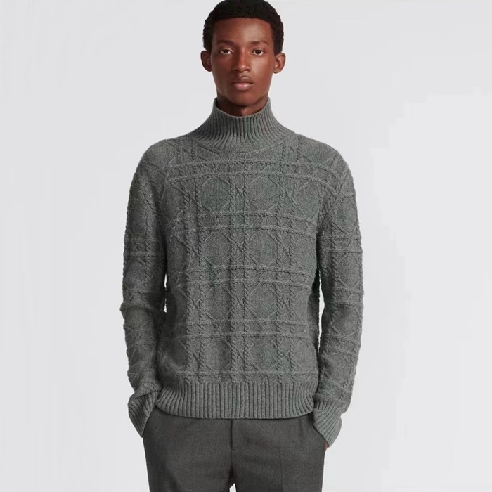 디올 남성 터틀넥 스웨터 - Dior Mens Tuttle-neck Knitwear - dic9027x 그레이