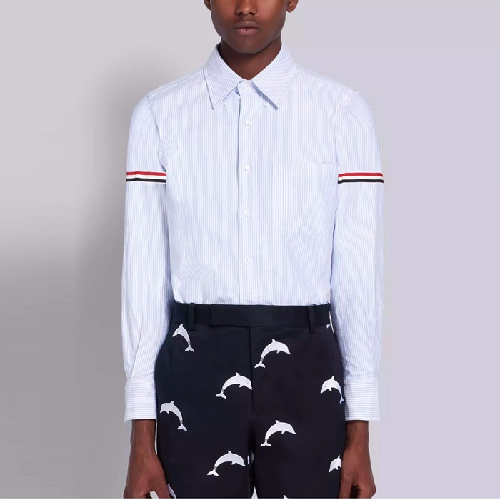 톰브라운 남성 클래식 셔츠 - Thom Browne Mens Dress Shirts - thc7443x