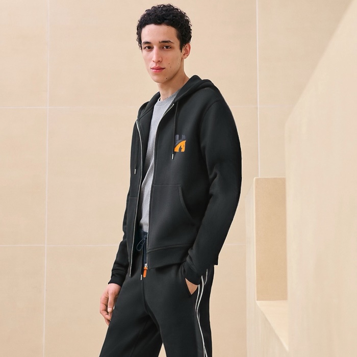 에르메스 남성 집업 후드티 - Hermes Mens Zip-up Hoodie - hec7421x