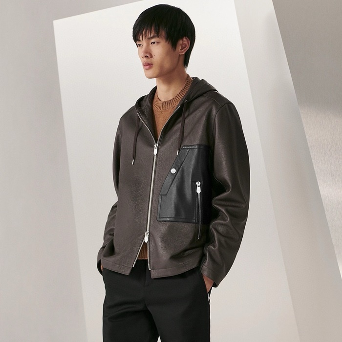 에르메스 남성 가죽 자켓 - Hermes Mens Leather Jackets - hec7385x
