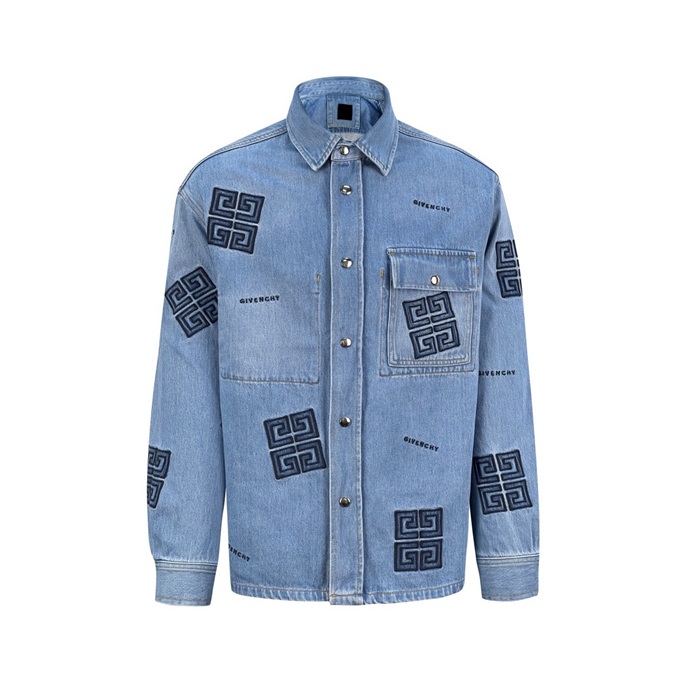지방시 남성 데님 셔츠 - Givenchy Mens Denim Shirts - giv9863x