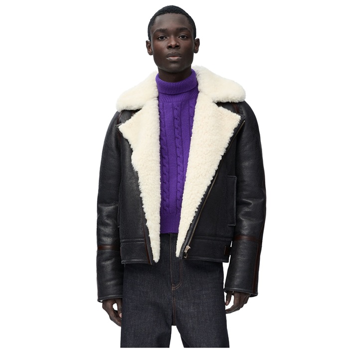 로에베 남성 가죽 자켓 - Loewe Mens Leather Jacket - loc9447x
