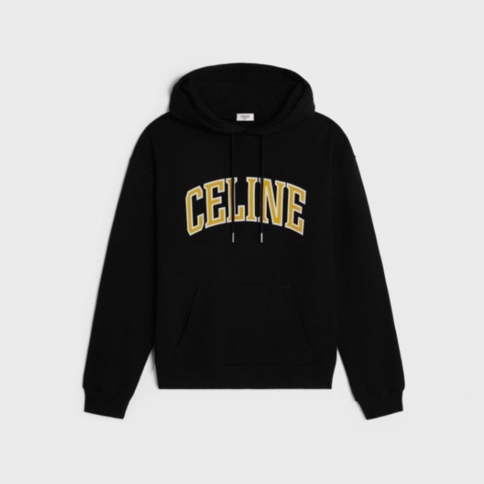 셀린느 남성 블랙 후드티 - Celine Mens Black Hoodie - cec7461x