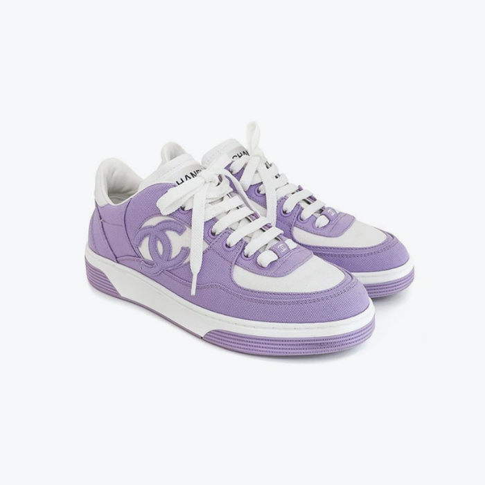 샤넬 여성 퍼플 스니커즈 - Chanel Womens Purple Sneakers - chs7680x