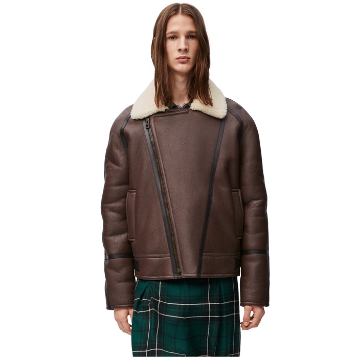 로에베 남성 가죽 자켓 - Loewe Mens Leather Jacket - loc9446x