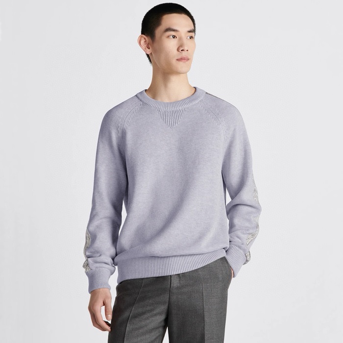디올 남성 라운드 스웨터 - Dior Mens Round Knitwear - dic9210x 그레이