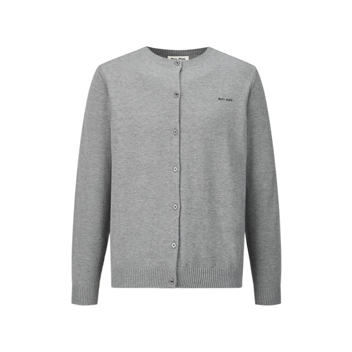 미우미우 여성 브이넥 가디건 - Miumiu Womens V-neck Cardigan - muc7145x