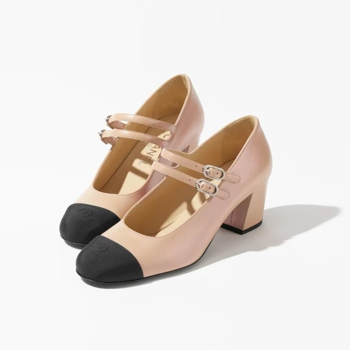 샤넬 여성 미들힐 구두 - Chanel Womens Middle heel Shoes - chs7476x