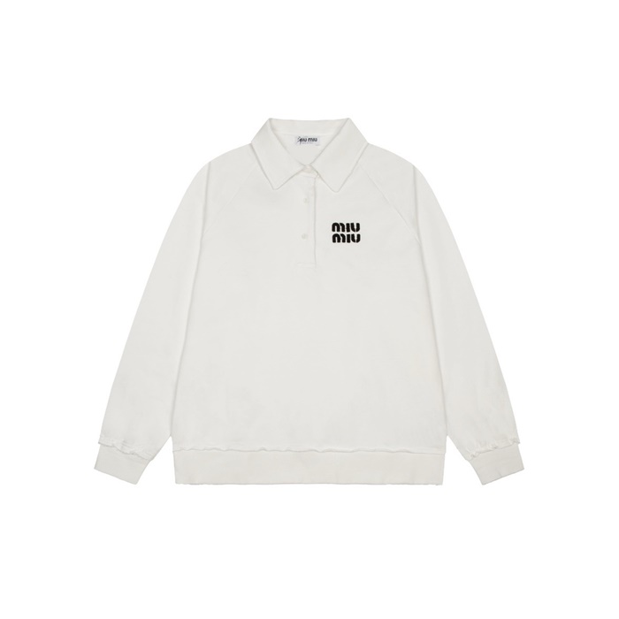 미우미우 남/녀 폴로 긴팔티 - Miumiu Unisex Polo Tshirt - mic7495x