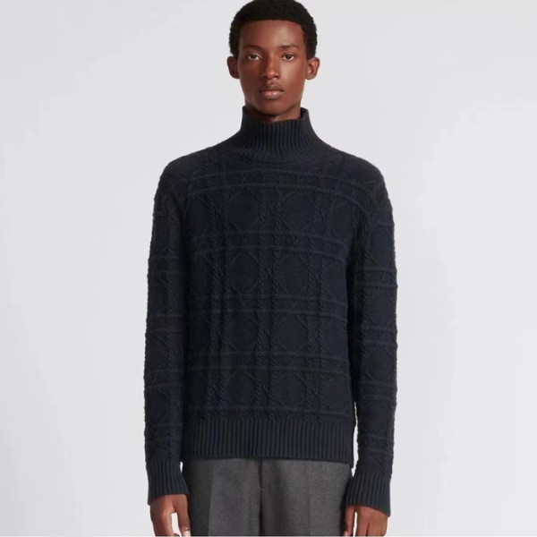 디올 남성 터틀넥 스웨터 - Dior Mens Tuttle-neck Knitwear - dic9027x 블랙