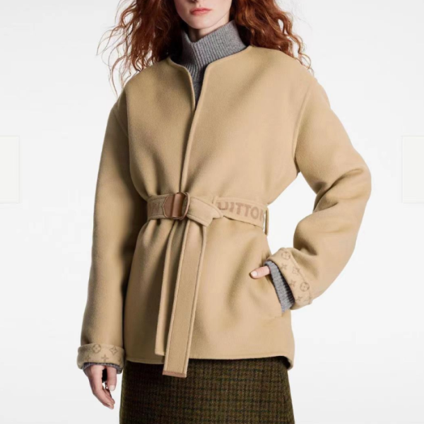 루이비통 여성 베이지 코트 - Louis vuitton Womens Beige Coats - lv7020x