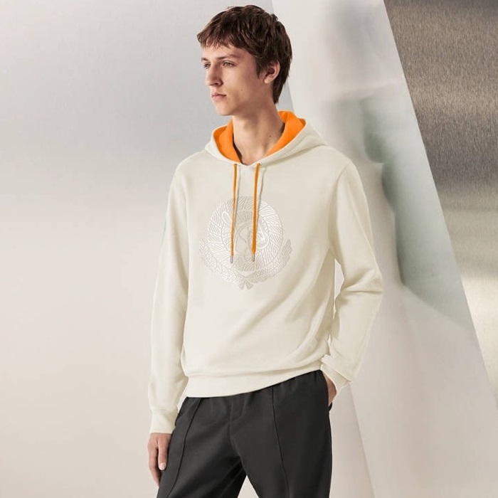 에르메스 남성 블랙 후드티 - Hermes Mens Black Hoodie - he7351x