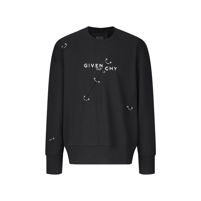 지방시 남성 블랙 맨투맨 - Givenchy Mens Black Tshirts - gic9845x
