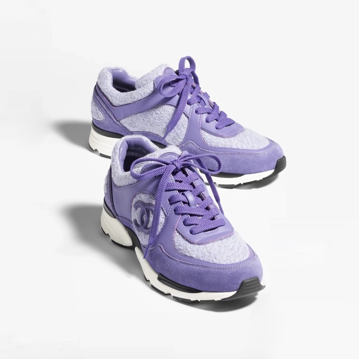 샤넬 여성 퍼플 스니커즈 - Chanel Womens Purple Sneakers - chs7477x