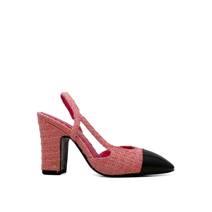 샤넬 여성 하이힐 슬링백 - Chanel Womens Pink Slingback - chs7450x