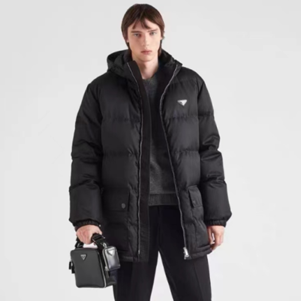 프라다 남성 블랙 다운 패딩 - Prada Mens Black Down Padding - pr7863x