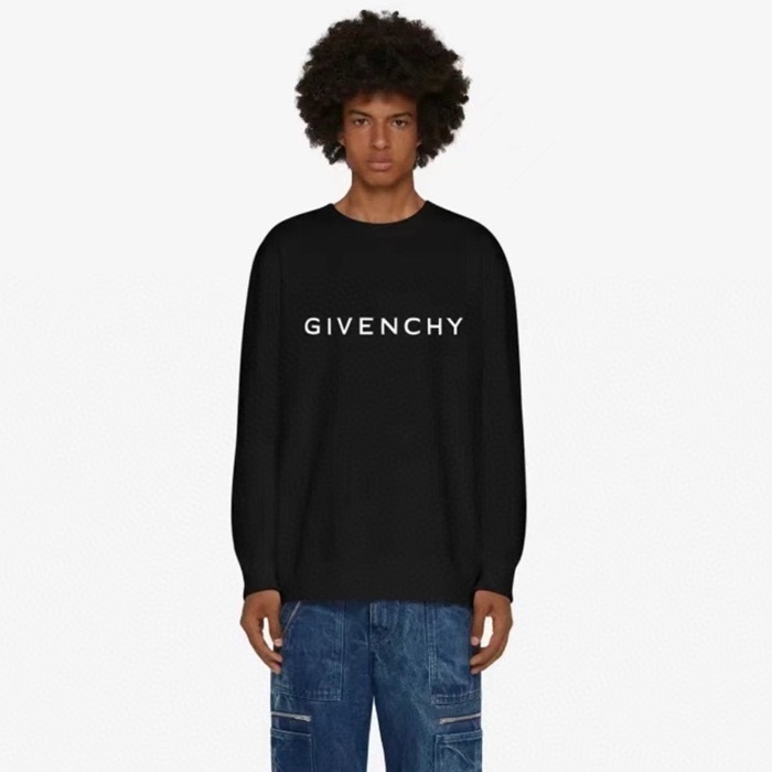 지방시 남성 블랙 맨투맨 - Givenchy Mens Black Tshirts - gic9841x