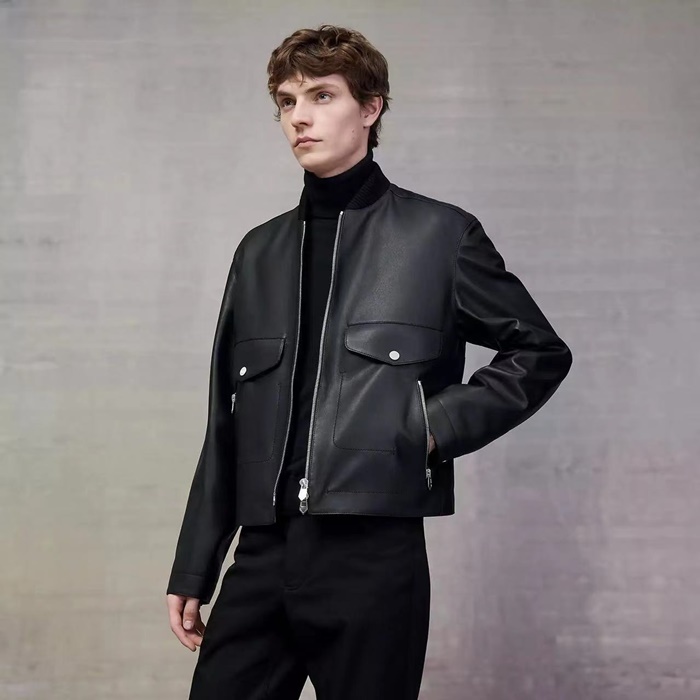 에르메스 남성 가죽 자켓 - Hermes Mens Leather Jackets - hec7208x