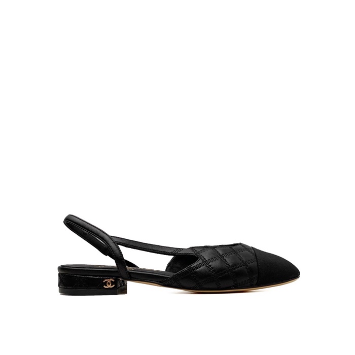 샤넬 여성 퀄팅 슬링백 - Chanel Womens Black Slingback - chs7457x