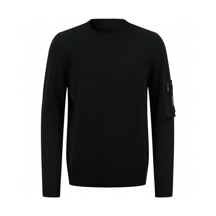 지방시 남성 라운드 스웨터 - Givenchy Mens Black Sweater - gic9843x