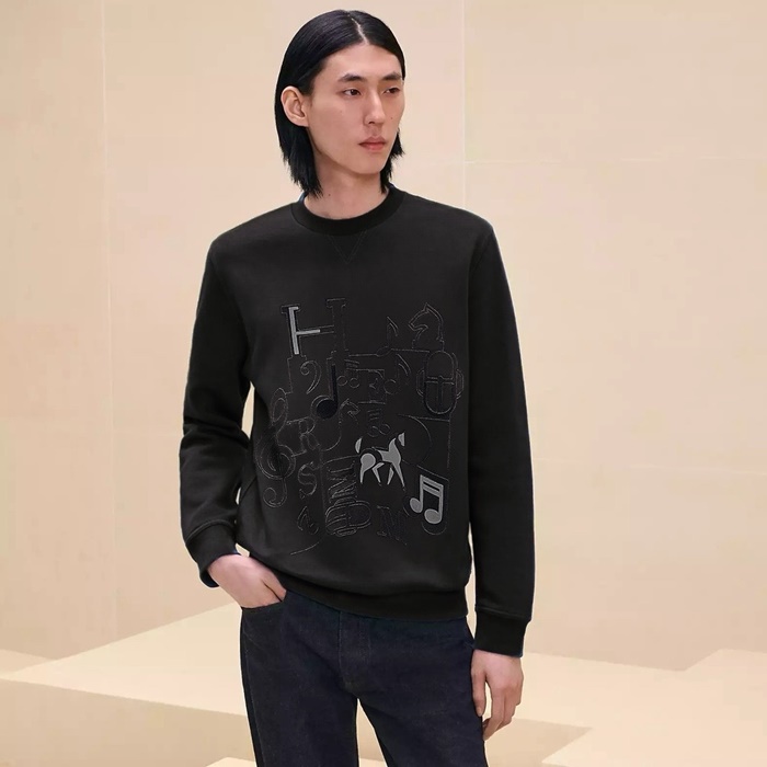 에르메스 남성 라운드 맨투맨 - Hermes Mens Round Tshirt - hec7899x